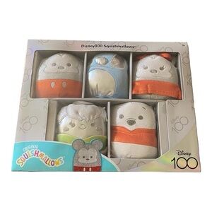 NWT-DISNEY 100 ANNIVERSARY-SQUISHMALLOW SET